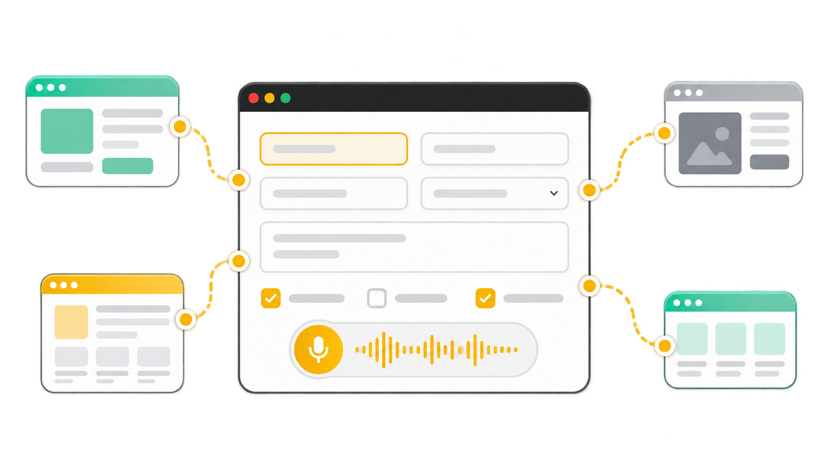 Tookan form with structured questions and voice recording
